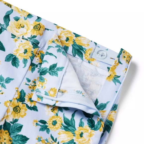 Janie & Jack Floral Sateen Pant - size 7 - Picture 3 of 8